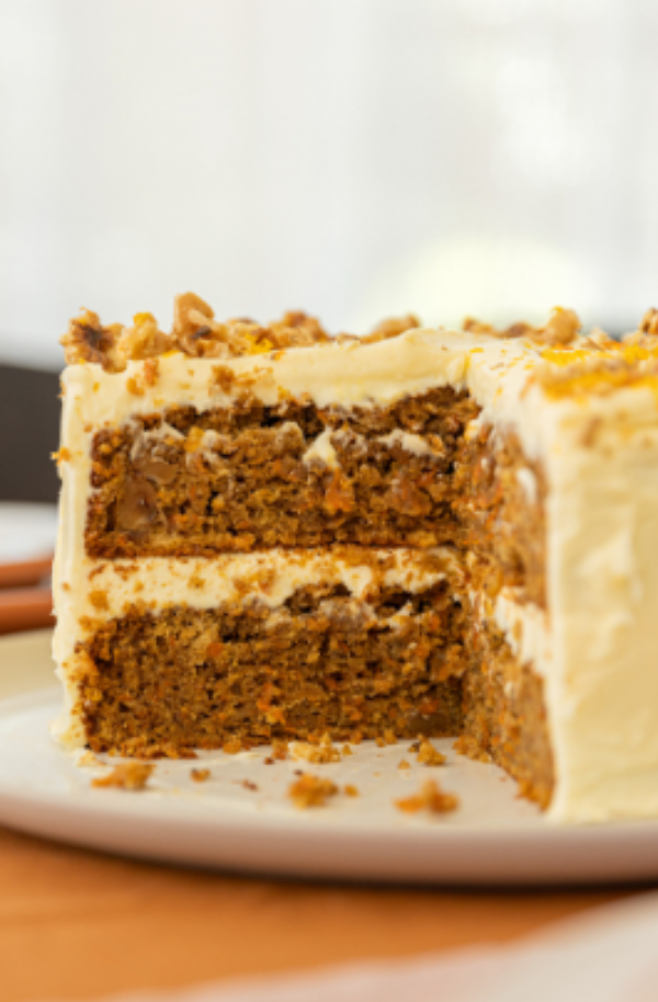 Moist Carrot Cake with Walnuts and Cream Cheese Icing PDF